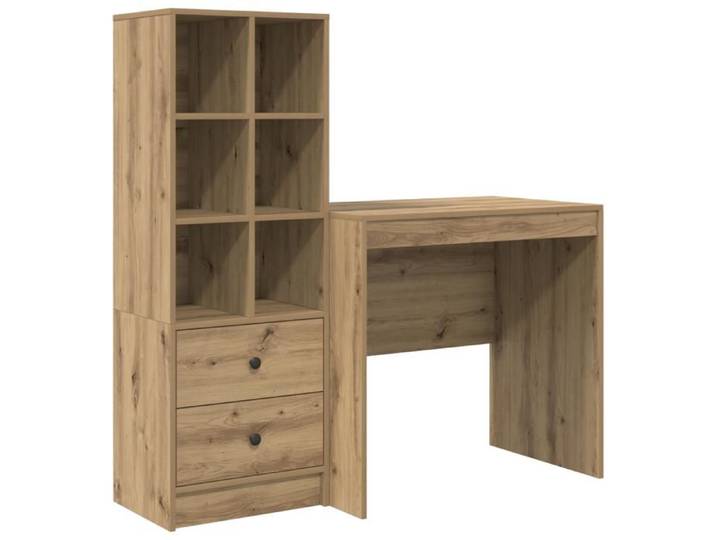 NEW 2025 - Bureau pour 1 personne - avec rangement - Chêne Artisan Bois d'Ingénierie @@1068