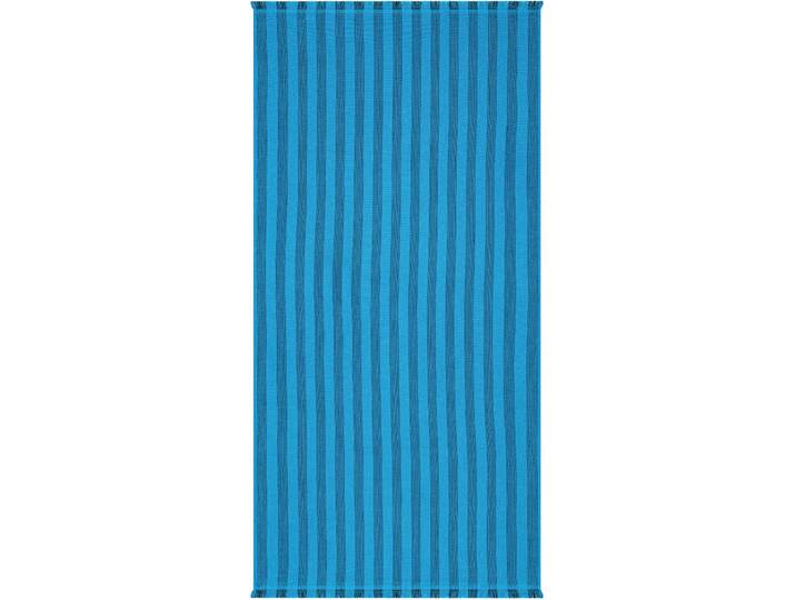 Strandtuch EGERIA Pestemal , blau, B:80cm L:180cm, gewebte Ware, Obermaterial: 65% Baumwolle, 20% Polyester, 15% Viskose, Handtücher, Strandtuch, 80x180 cm, mit Fransen