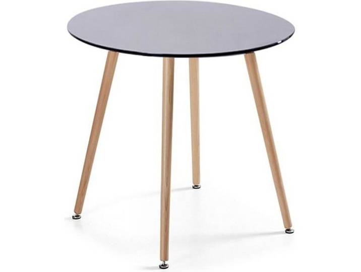Table à manger ronde scandinave noire 80cm - Alta - DESIGNETSAMAISON