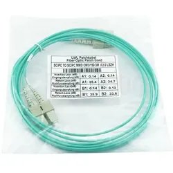 BlueOptics Duplex LWL Patchkabel SC-SC OM3 15 Meter (15 m), Netzwerkkabel