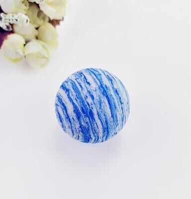 Inspired Living Galaxy EVA Cat Toy Ball For Indoor Self Play blue