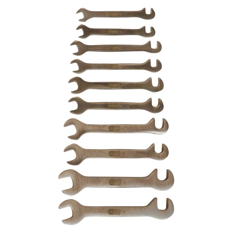 KS Tools BRONZEplus Blech-Doppel-Maulschlüssel-Satz klein, 10 Teile, 5 - 13 mm (13 mm) (963.7131)