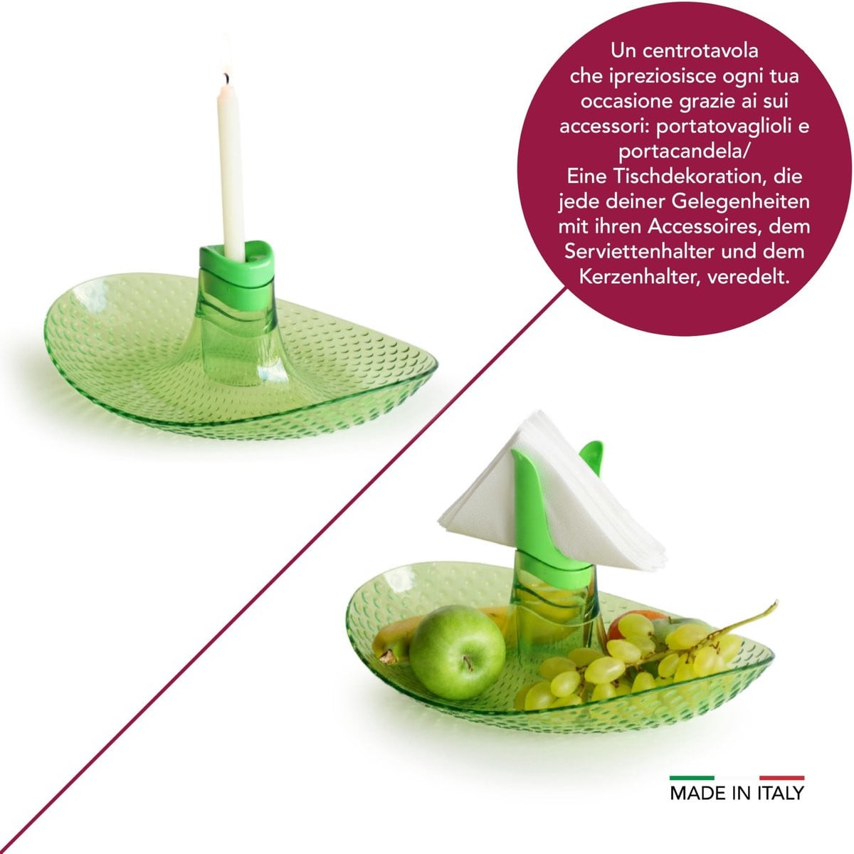 Omgoods - Multifunctionele Polycarbonaat Dienblad voor Tafeldecoratie