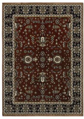 Style Haven Victoria Vintage Traditions Navy/ Rust Area Rug