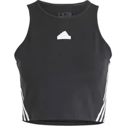 ADIDAS Damen Top Future Icons 3-Streifen, Größe L in Grau Grau