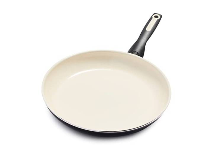 GreenPan Rio Healthy Keramik-Bratpfanne, antihaftbeschichtet, 30,5 cm, PFAS-frei, spülmaschinenfest, Schwarz