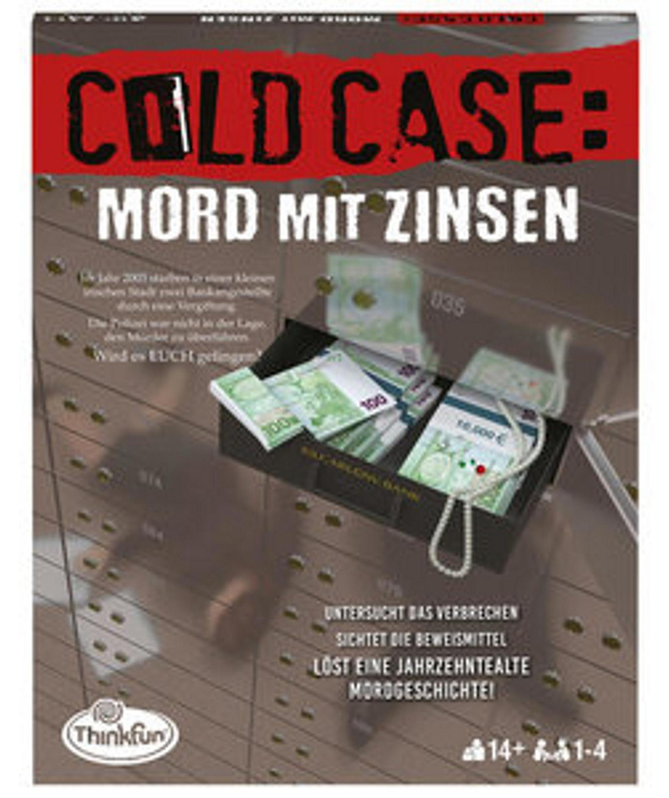Thinkfun Cold Case: Moord met rente bordspel voor detectives vanaf 14 jaar
