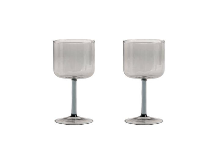 Hay - Verre à vin tint - Gris - Verre borosilicaté