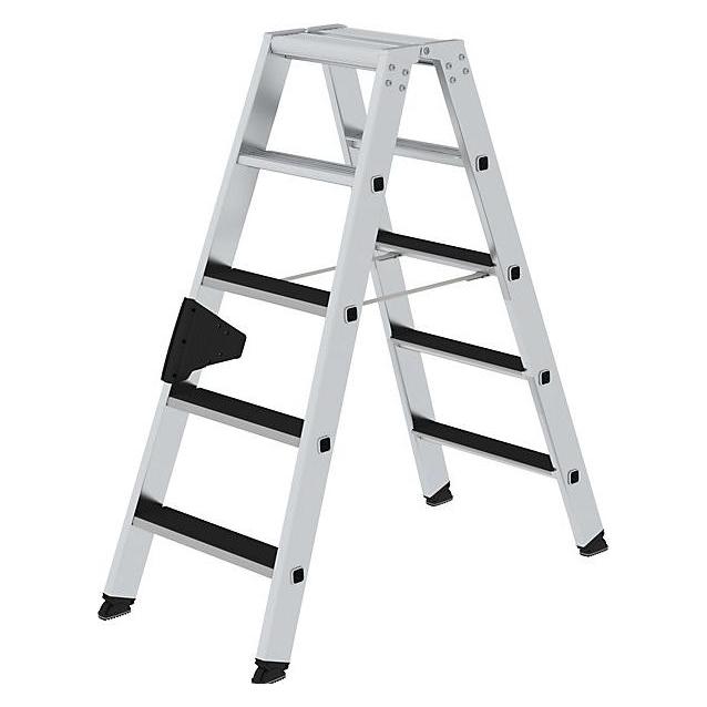 Munk Stufen-Stehleiter beidseitig begehbar mit clip-step 2x5 Stufen (Stehleiter) (041605)