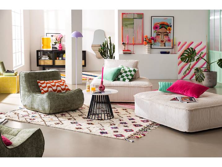 Marmor-Couchtisch NARQIS Ø 60cm Weiß/Marmor Weiß