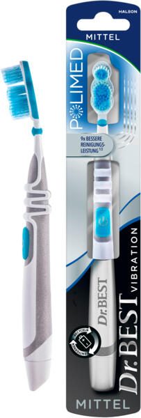 Dr.Best Zahnbürste VIBRATION Polimed, 1 St. 5419271005
