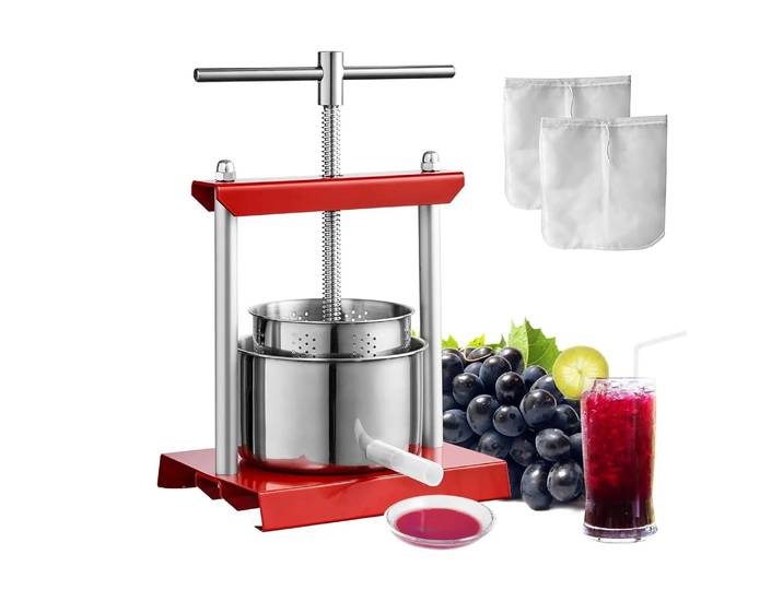 Presse à fruits manuelle en acier inoxydable, 2l, 3l, 6l, presse-agrumes manuel domestique, extracteur de jus de légumes pour la cuisine domestique