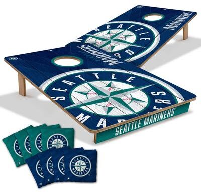 Skip's Garage Seattle Mariners MLB Tailgate Cornhole Board Set