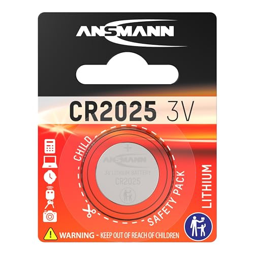 Ansmann CR 2025 lithiumbatterij button cell zilver