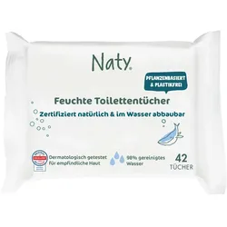 Feuchttücher - Flushable|herabspülbar unparfümiert 42Stk