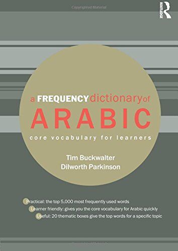 Tim Buckwalter - A Frequency Dictionary of Arabic (Routledge Frequency Dictionaries) - Preis vom 09.10.2026 07:28:09 h