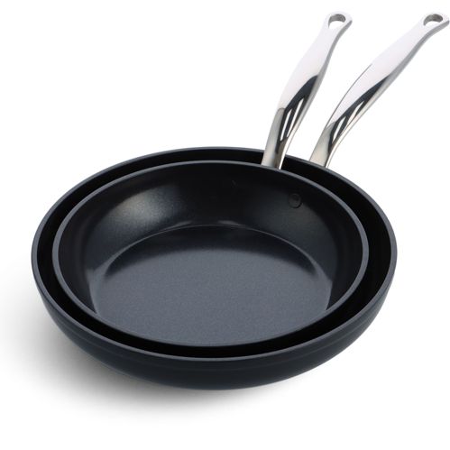 GreenPan Barcelona Pro 2Tlg Bratfpfanneset 24+28cm Schwarz
