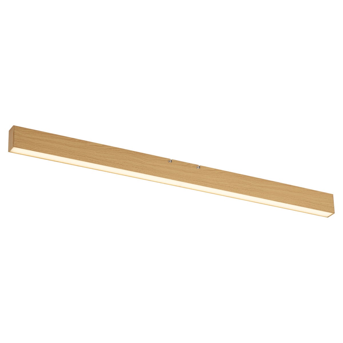 Qazqa Moderne Plafondlamp van Hout met Dimbare LED