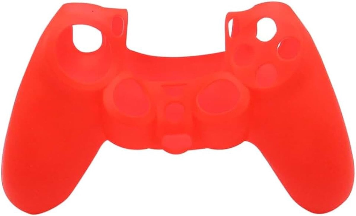 Rode siliconen beschermhoes voor PS4-controller