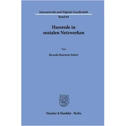 Seifert:Hassrede in sozialen Netzwerken, Fachbücher von Ricarda Henriette Seifert