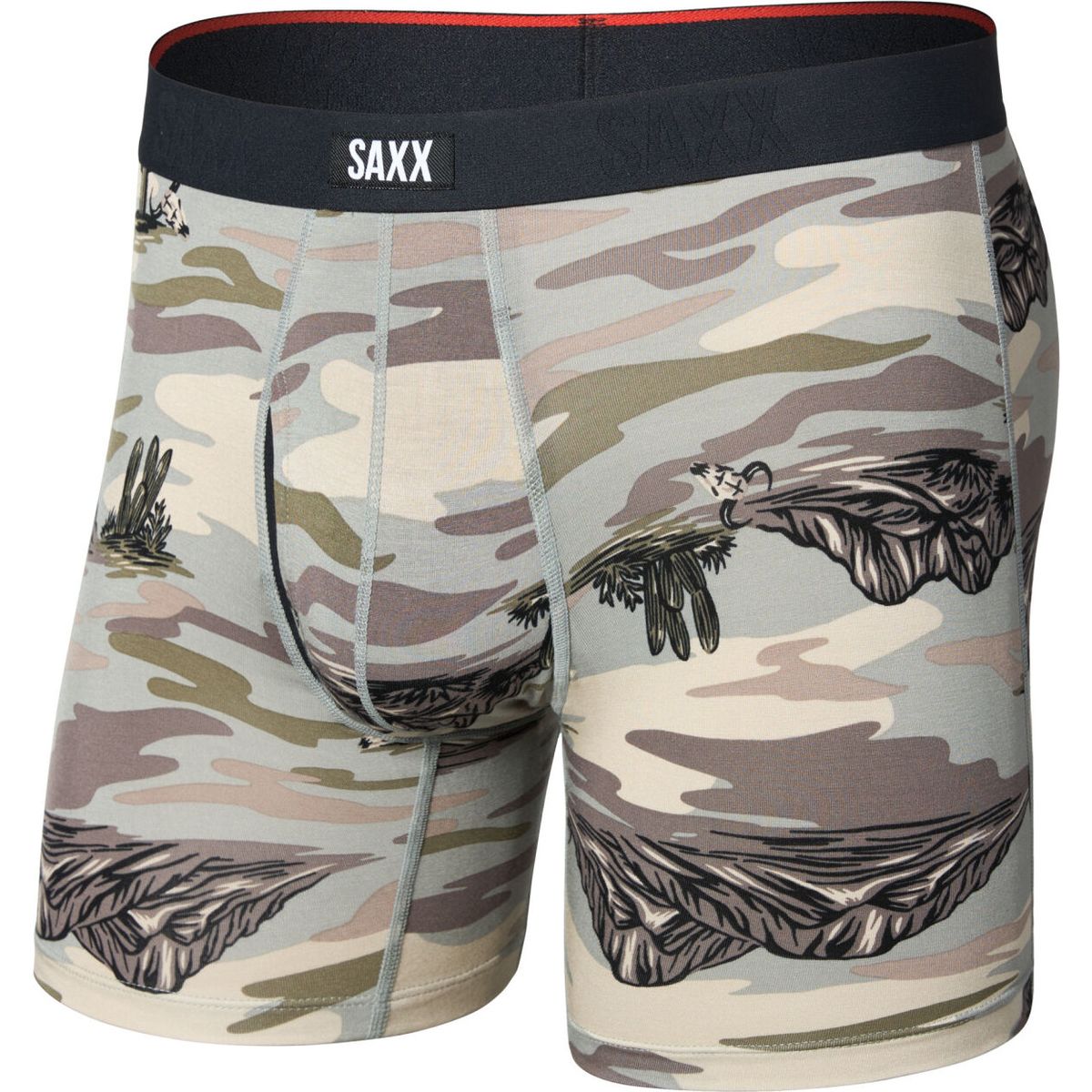 Saxx Vibe Xtra Soft Comfort Boxer Brief FLY scenic desert- neutral grey (SDN) S SXVX24F-SDN-S