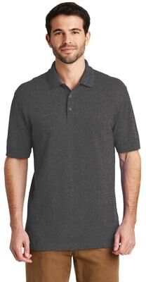 Port Authority K8000 EZCotton Polo Shirt in Charcoal Heather size 5XL
