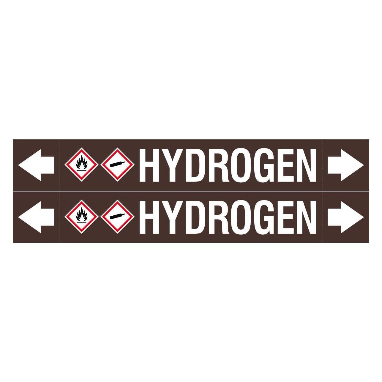 Brady ASME - Rohrmarkierer - Hydrogen (ASMEPM-50X345MM-HYDROGEN)