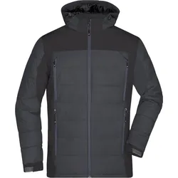 James & Nicholson Hybrid Thermojacke, black, 3XL