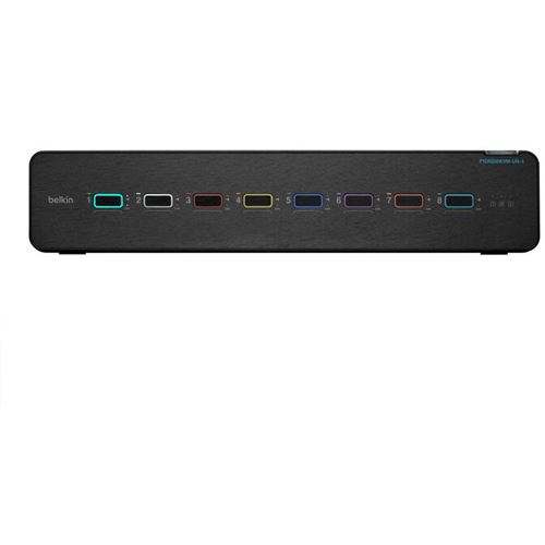 BELKIN 8P DUAL HEAD DP/HDMI TO DP/HDMI VIDEO SECURE DT KVM SWITCH PP4.0
