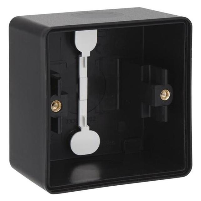 Niko Underlag 1-modul, IP55, sort (761-83101)