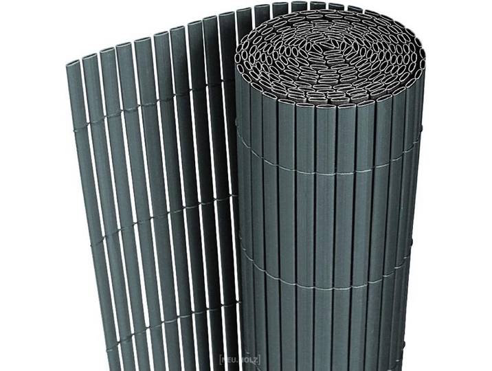 Flexibele tuinscherm balkonscherm PVC 1\,5x3 m grijs