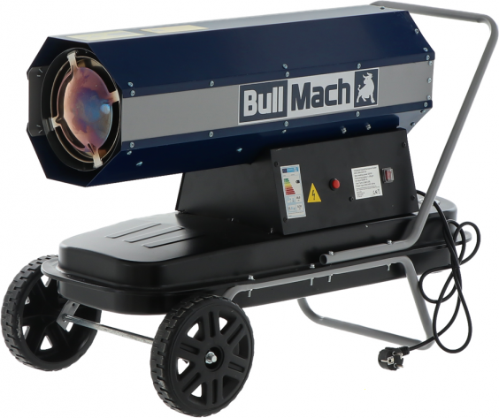 BullMach BM-DDH 20 - Générateur d'air chaud diesel - à combustion directe - sur chariot - 20kW