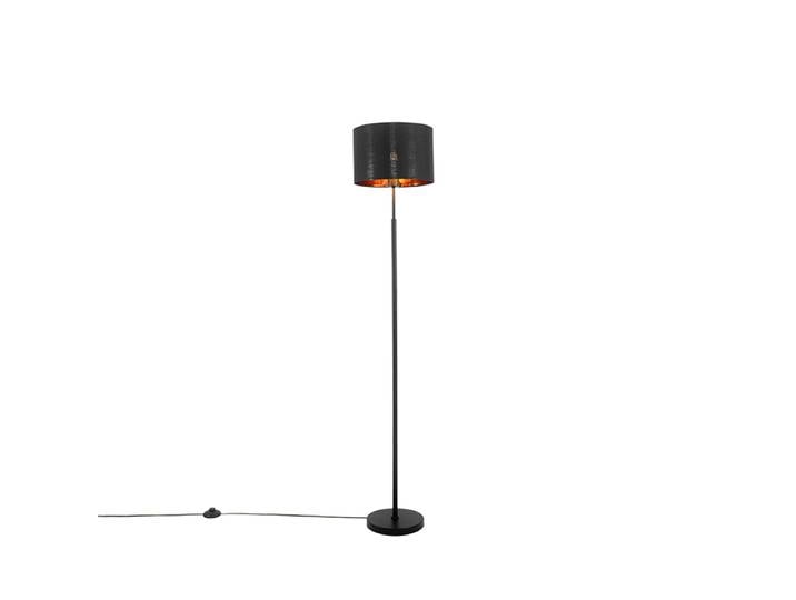 Lampadaire intelligent noir avec rond doré avec WiFi A60 - VT