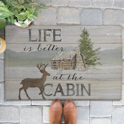 Laural Home Life at the Cabin Outdoor Door Mat