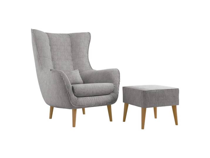 SESSEL Estjano Cord mit Fußbank