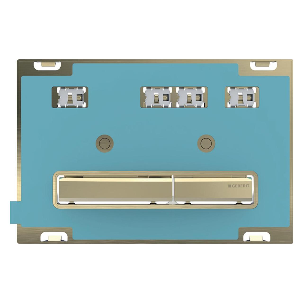 Geberit Sigma50 Betätigungsplatte, 2 Mengenspülung (Messing/ ohne Füllung) (115.672.00.2)