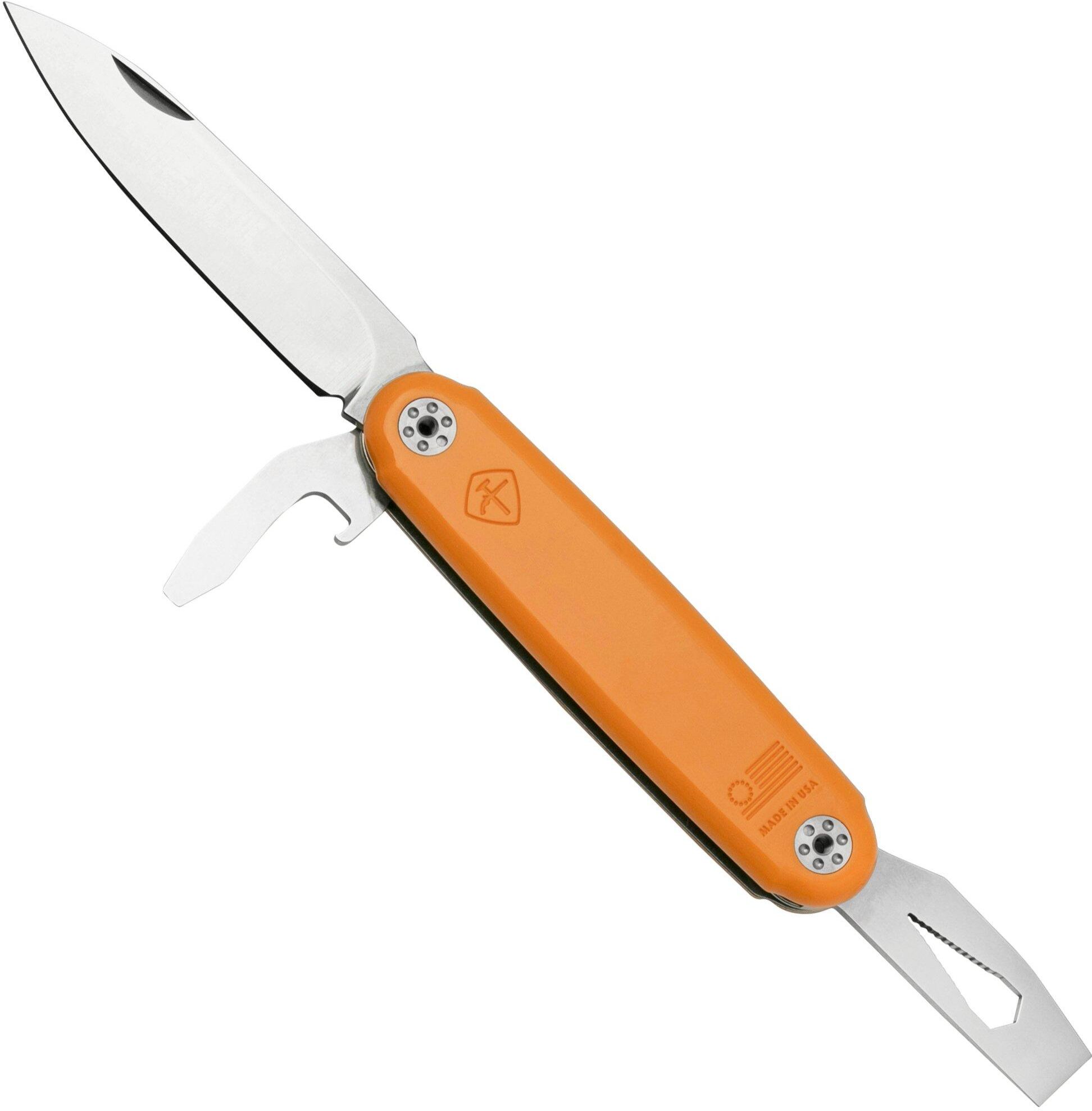 ASK American Service Knife, The Jefferson, Orange, Multi-Tool coltello da tasca