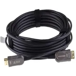 Mercodan Fiber optisk HDMI AOC kabel, Videokabel, Schwarz