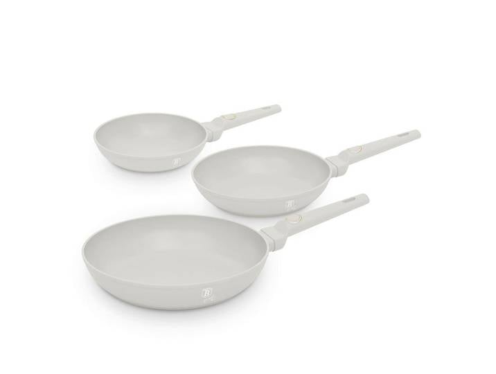 PFANNENSET 3--teilig., Creme