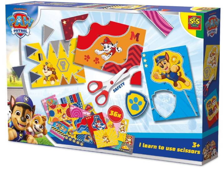 SES Creative Paw Patrol - Ik Leer Knippen - Veilig knippen met speciale schaar