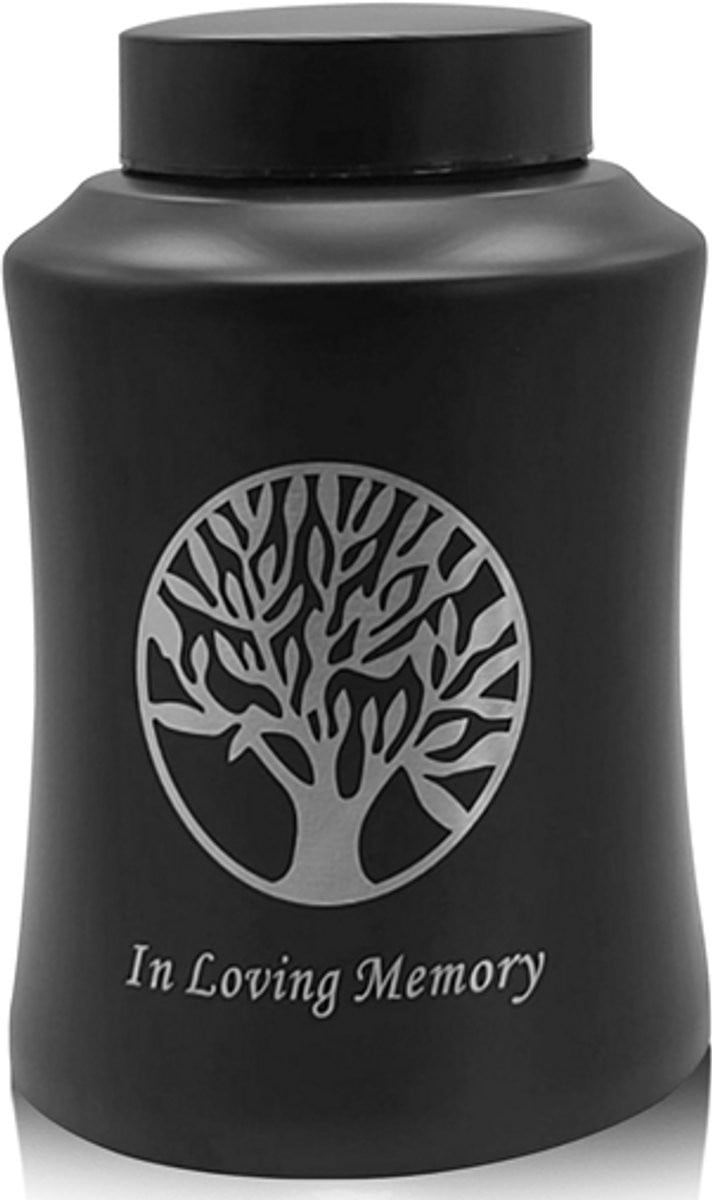 Professionele Begrafenis Urn voor Menselijk As of Huisdieren - 1500 ml - Zwart