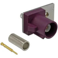 Delock FAKRA D Stecker Federpin zum Crimpen 1 vorgestanztes Loch