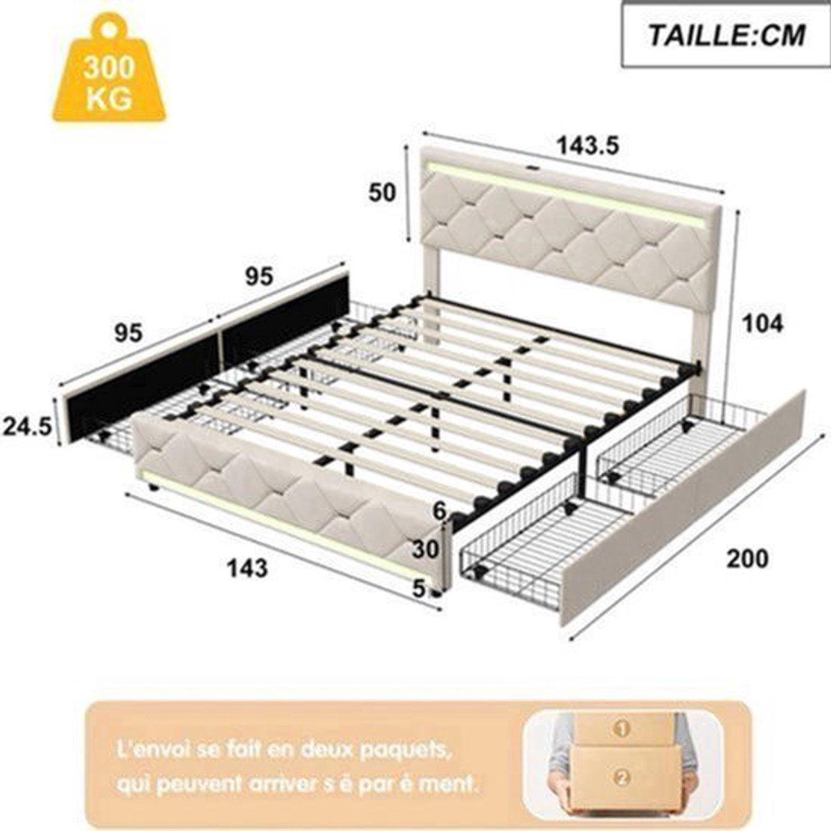 Etagenbett 140x200 cm mit Kleiderschrank, Regalen, Treppe und Schutzgitter