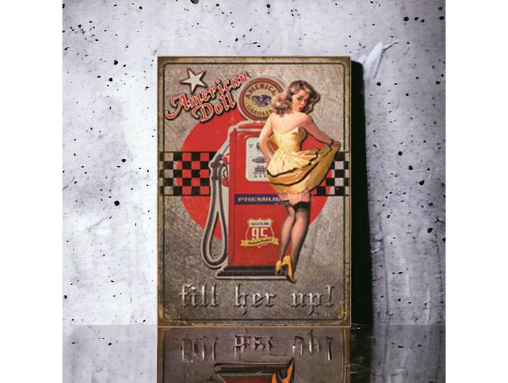 Plaque publicitaire American Doll