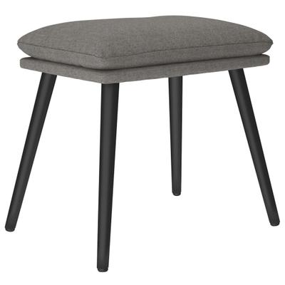 vidaXL Fußhocker Hellgrau 45x29,5x35 cm Stoff