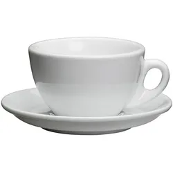 6er-Set Cilio Cappuccinotasse Roma 100 ml Porzellan Weiß