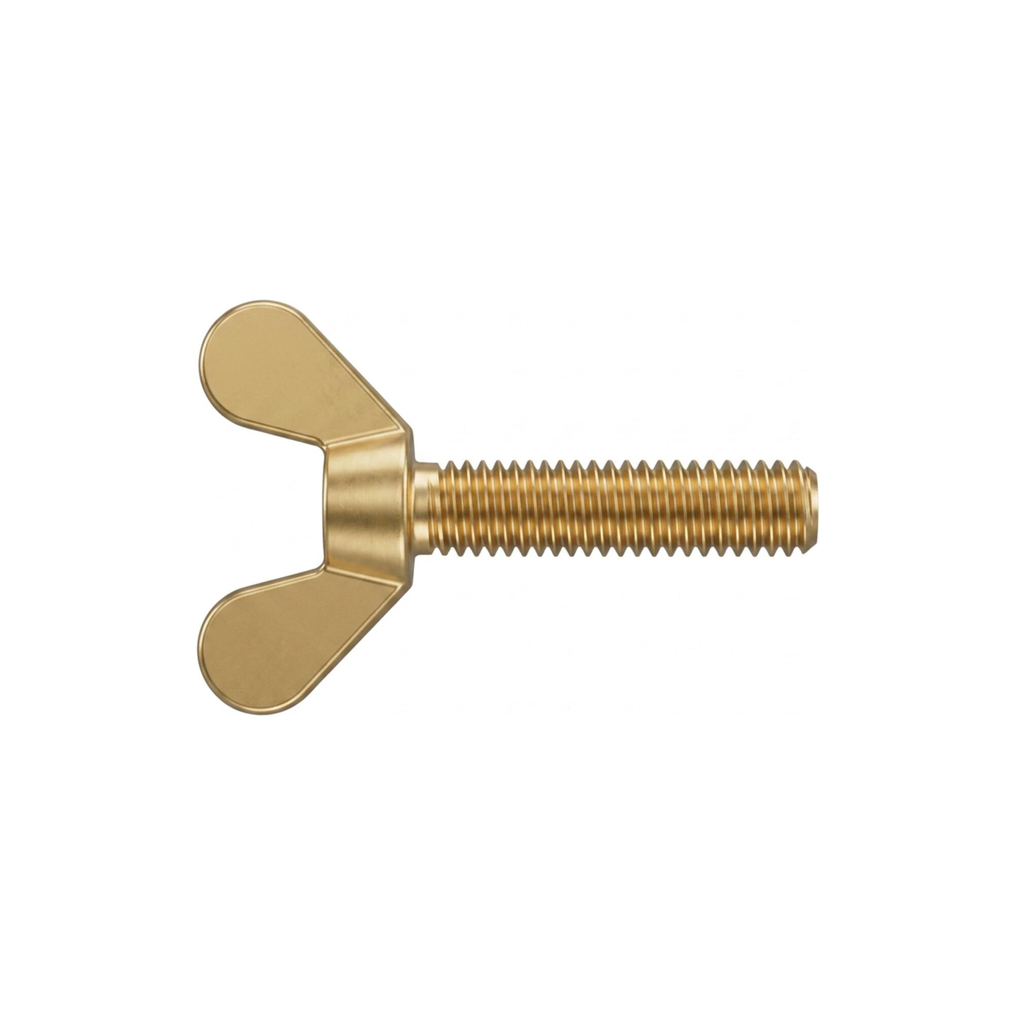 DIN 316 Flügelschraube deutsche Form M5x16 Messing blank ; Industrial Quality Supplies (003167000050016)