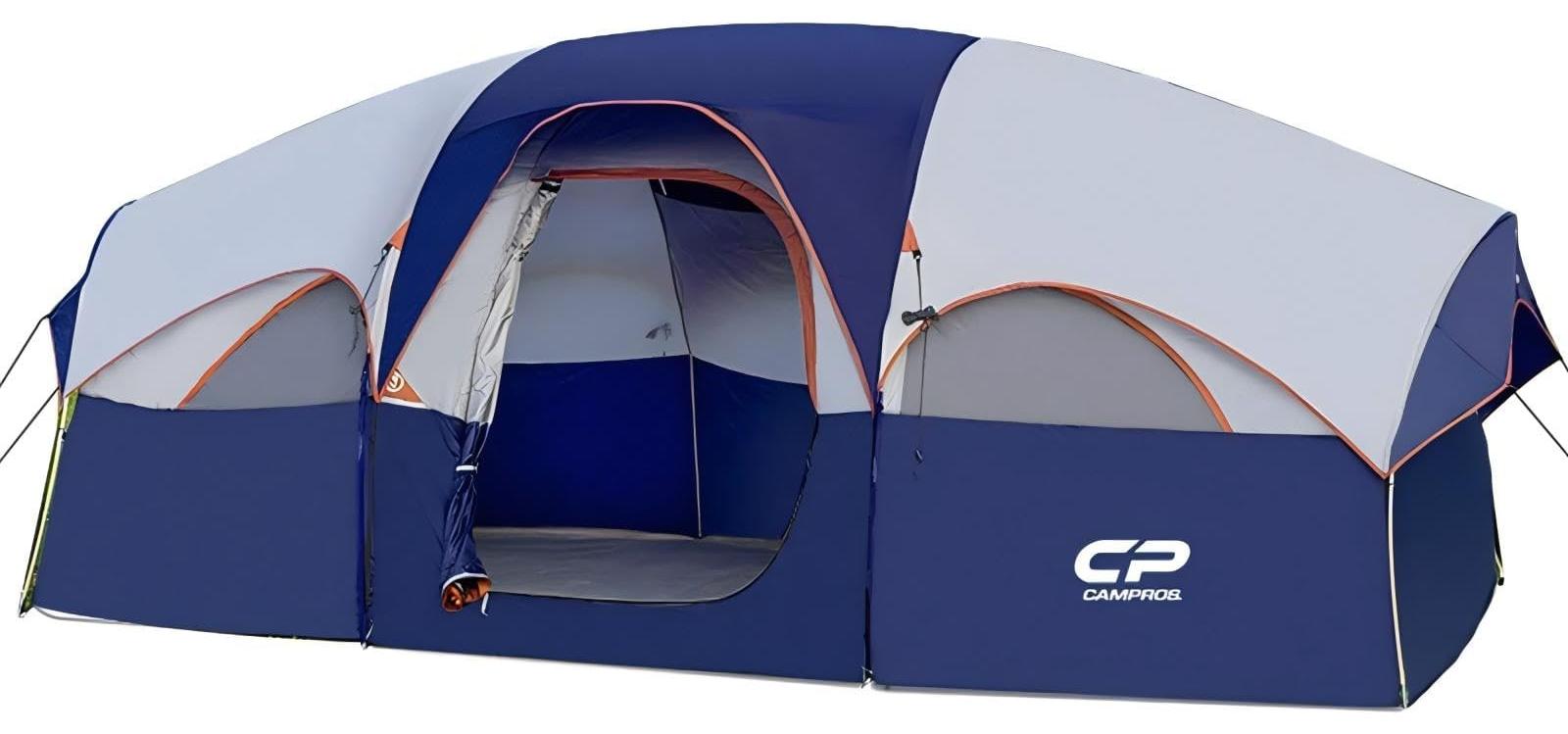 Familienzelt Campingzelt Gruppenzelt - 6-8 Personen - 1500 mm Wassersäule - Mit Trennwand - 427 x 274 x 183 cm
