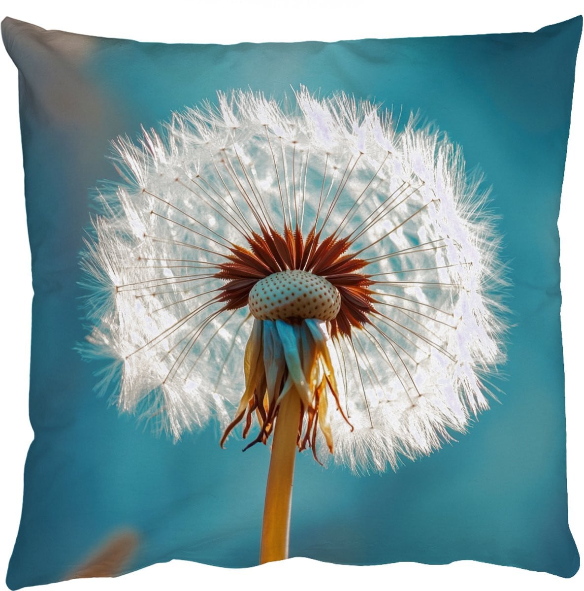 PillowMonkey Sierkussen Paardenbloem Blauw 50 x 50 cm