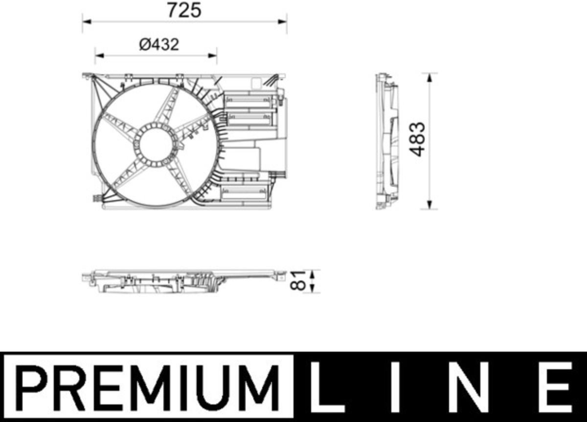 Lüfterhaube MAHLE CFS 30 000P